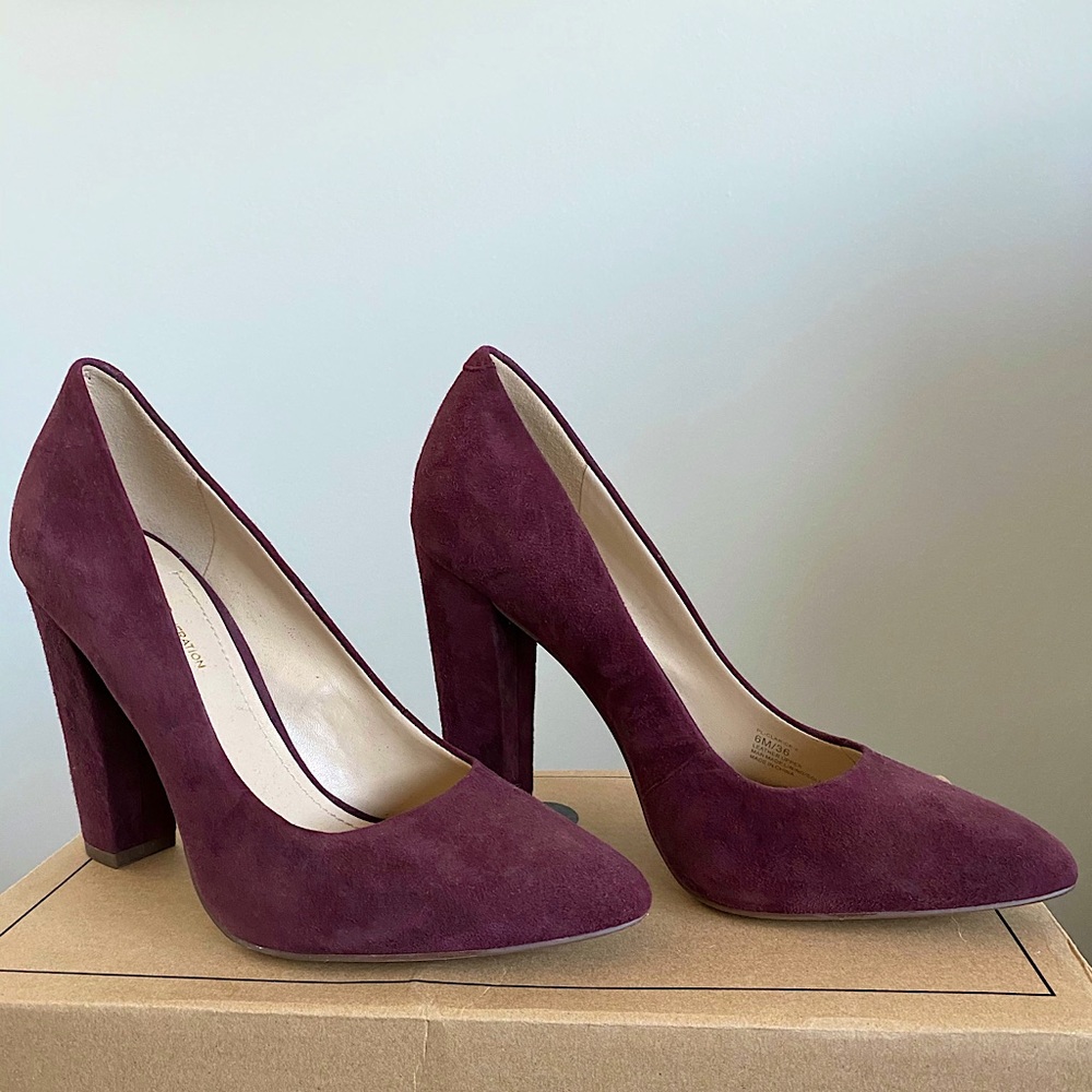 BCBGeneration Suede Pointed Pumps